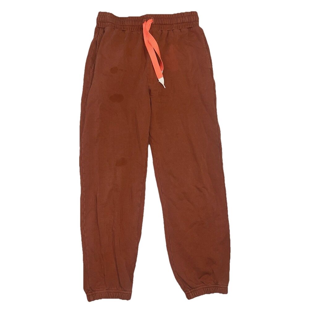MOTHER Womens Sz S Small Move It The Bender Ankle Track Pants Sweatpants Orange